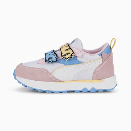 Rider FV PUMA Mates V Sneakers - Kids 4-8 years, PUMA White-Day Dream-Light Straw, small-AUS