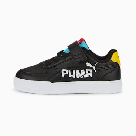 حذاء للأطفال Caven Love AC+, PUMA Black-PUMA White-Bright Aqua-PUMA Red-Pelé Yellow, small-DFA