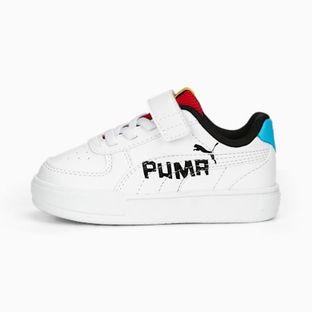 Caven Love AC+ Shoes Baby, PUMA White-PUMA Black-For All Time Red-Bright Aqua, small-DFA