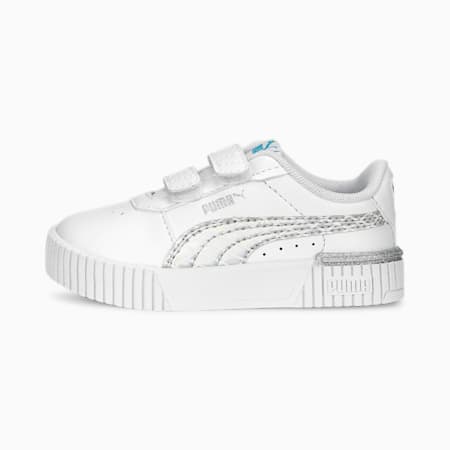 Carina 2.0 Mermaid Sneakers Baby, PUMA White-Hero Blue-PUMA Silver, small