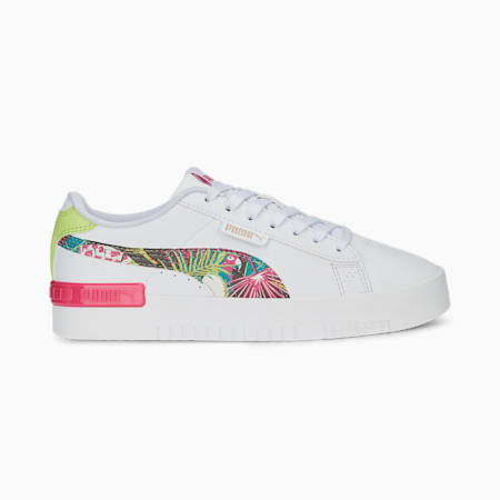 Jada Vacay Queen Girl's Sneakers, PUMA White-Lily Pad-Glowing Pink-PUMA Black-Rose Gold, small-IND