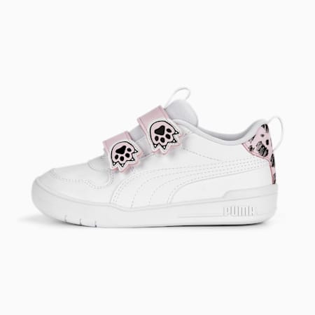 Multiflex PUMA Mates V Sneakers Kids, PUMA White-PUMA White-Pearl Pink, small-IDN
