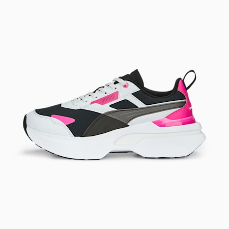 Kosmo Rider Tech sneakers voor dames, PUMA Black-Feather Gray, small