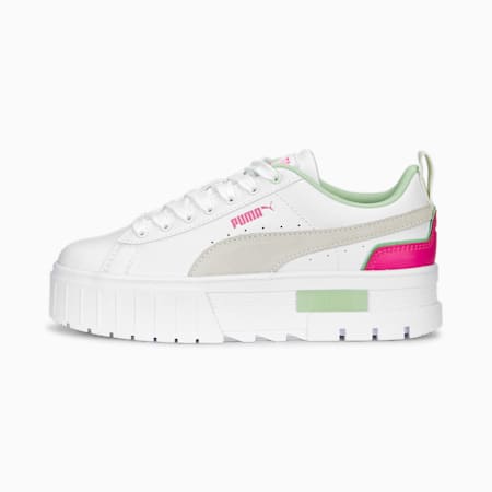 Sneakers Mayze Brighter Days Femme, PUMA White-Marshmallow-Ravish, small-DFA