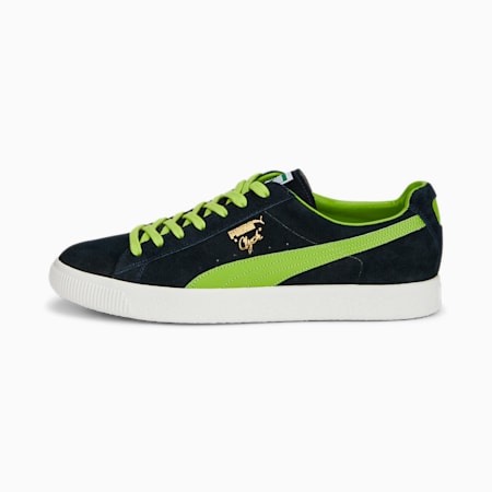 Clyde Clydezilla MIJ Sneakers, PUMA Navy-Lime Smash, small-PHL