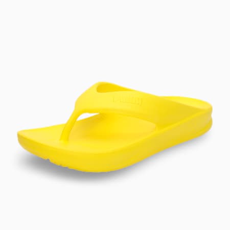 Wave Flip Res Unisex Flip-Flops, Vibrant Yellow, small-IND