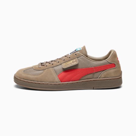 Super Team OG sneakers, Totally Taupe-For All Time Red, small
