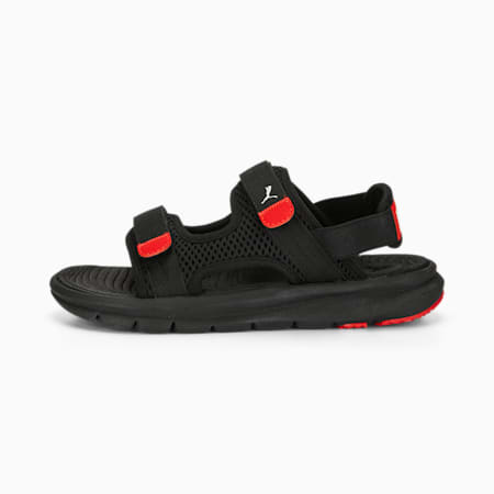 PUMA Evolve sandalen voor jongeren, PUMA Black-PUMA White-For All Time Red, small
