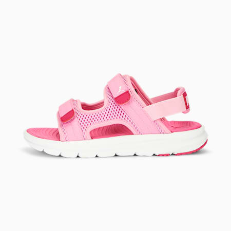 PUMA Evolve Sandals Youth, Lilac Chiffon-PUMA White-Orchid Shadow, small-AUS