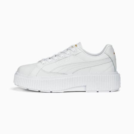 Dinara Leather Sneakers Women, PUMA White, small-DFA