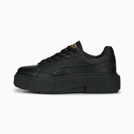 Dinara Leather Sneakers Women, PUMA Black, small-DFA