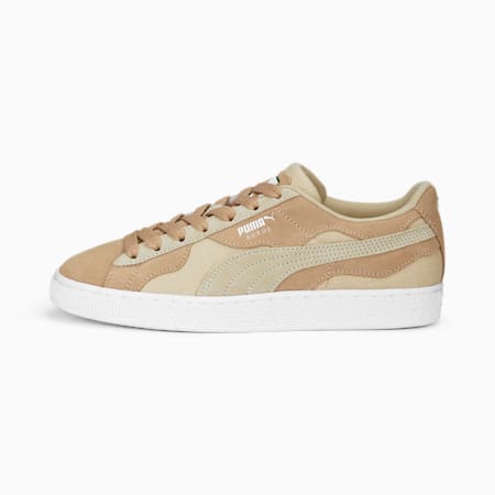 Suede Camowave Earth Sneakers, Dusty Tan-Granola-PUMA White, small-PHL
