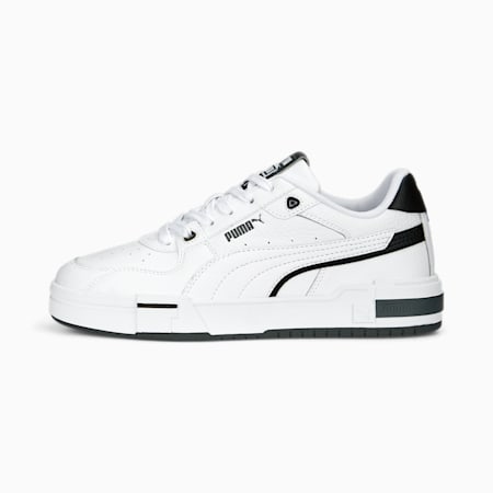 CA Pro Glitch Leather Sneakers, PUMA White-PUMA Black-Feather Gray, small-PHL