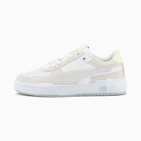 CA Pro Glitch suède sneakers, PUMA White-Cool Light Gray-Fast Yellow, small