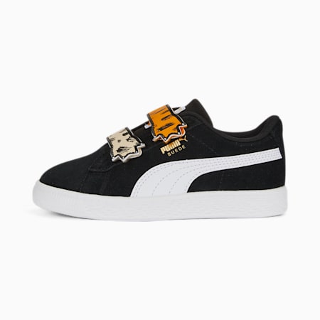 PUMA MATES Suede Unisex Sneakers - Kids 4-8 years, PUMA Black-Desert Clay-Granola, small-AUS