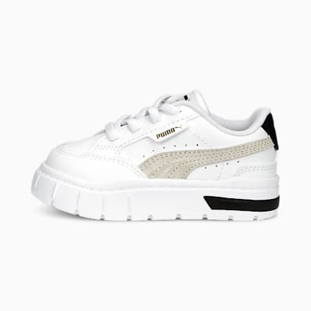Mayze Stack Alternative Closure Sneakers Babies, PUMA White-Vapor Gray, small
