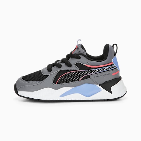 RS-X 3D Sneakers Kinder, PUMA Black-Gray Tile, small
