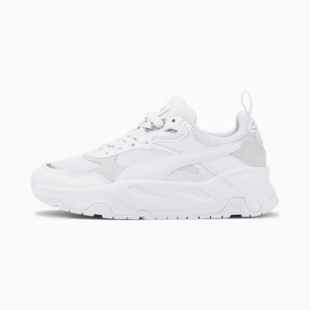 Trinity Unisex Shoes - Youth 8-16 years, PUMA White-PUMA White-PUMA Silver, small-AUS
