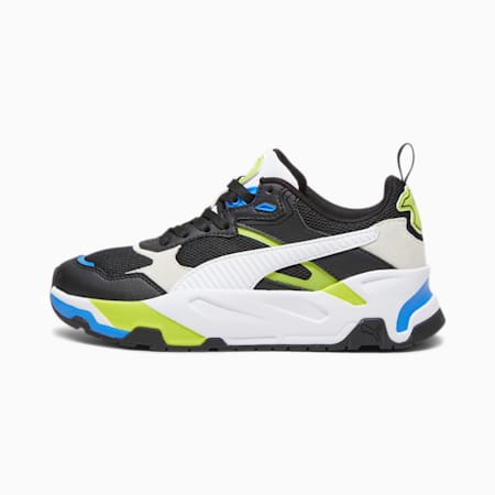 Trinity Sneakers - Youth 8-16 years, PUMA Black-PUMA White-Lime Smash, small-AUS