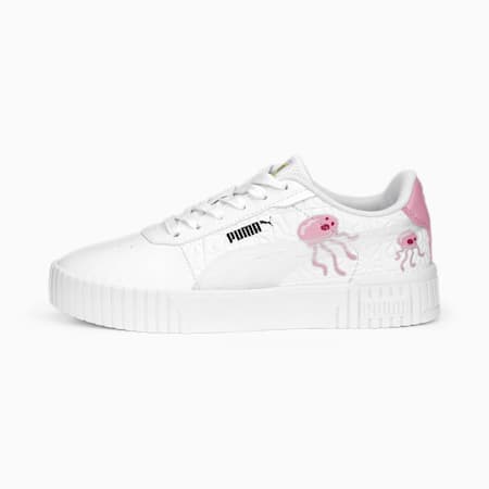 حذاء رياضي للشباب PUMA x SPONGEBOB Carina 2.0, PUMA White-PRISM PINK-PUMA Black, small-DFA