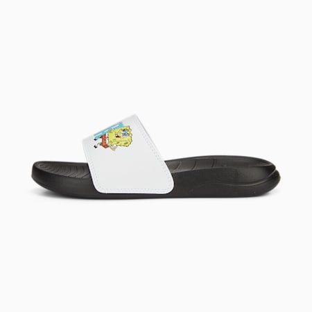 PUMA x SPONGEBOB Popcat 20 Slides Kids, PUMA White-PUMA Black, small-SEA