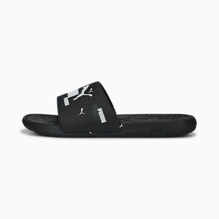 Cool Cat 2.0 Logo Power Slides, PUMA Black-PUMA White, small-DFA