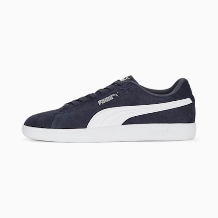 Black and silver puma shoes deals