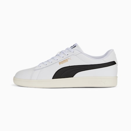 Sneakersy Smash 3.0 L, PUMA White-PUMA Black-PUMA Gold-Frosted Ivory, small