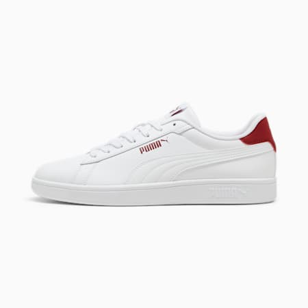 Smash 3.0 L Sneakers, PUMA White-Intense Red, small-PHL