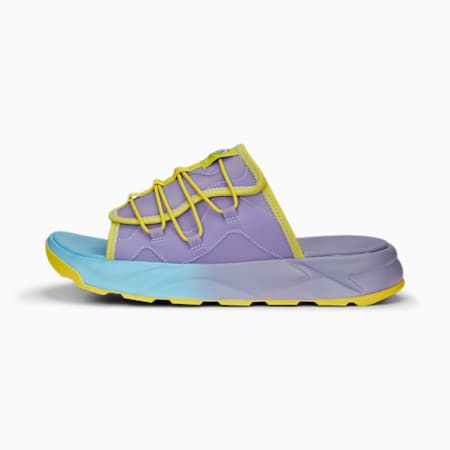 PUMA x SPONGEBOB RS Slides, Vivid Violet-Lucent Yellow-Hero Blue, small-SEA