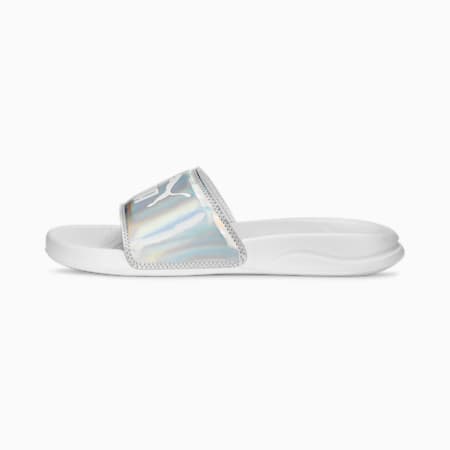 Popcat 20 Iridescent Slides Women, Iridescent-PUMA White, small