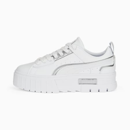 حذاء رياضي للنساء Mayze UT Metallic, PUMA White-PUMA Silver, small-DFA