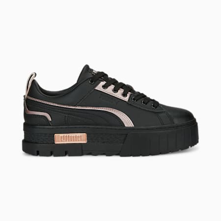 Mayze UT Metallic Sneakers Women, PUMA Black-Rose Gold, small-SEA