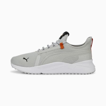 Pacer Future Street Knit Unisex Sneakers, Cool Light Gray-Cool Light Gray-Cayenne Pepper, small-AUS