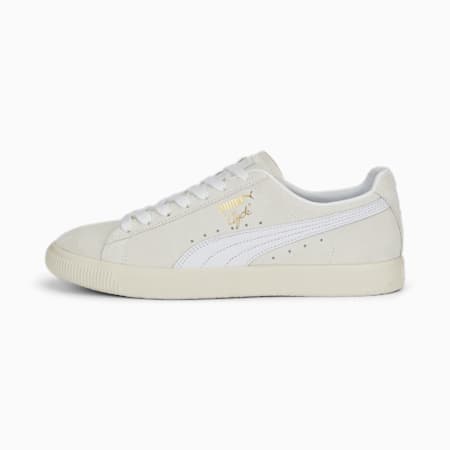 Clyde PRM Unisex Sneakers, Frosted Ivory-PUMA White, small-AUS