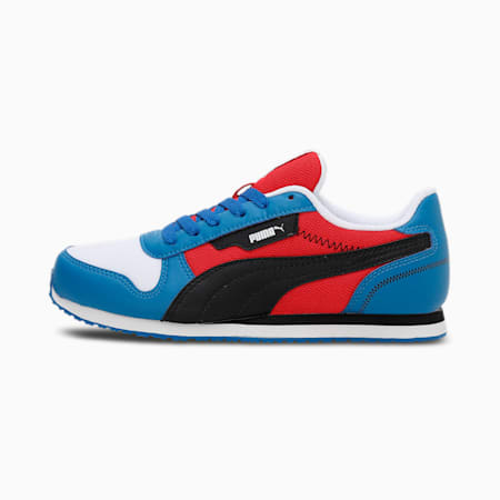 PUMA X 1DER Liam Youth Shoes, Vallarta Blue-PUMA White-High Risk Red, small-IND