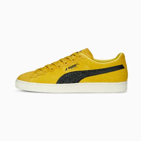 PUMA x STAPLE Suede Sneakers, Fresh Pear-Sun Ray Yellow, small-SEA