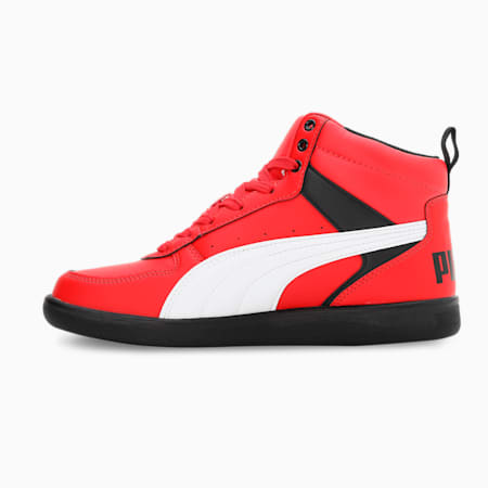 PUMA x 1DER Vegas Youth Sneakers, High Risk Red-PUMA White-PUMA Black, small-IND