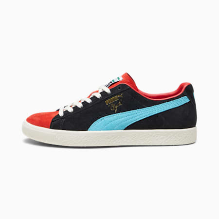 รองเท้าผ้าใบ Clyde OG, PUMA Black-For All Time Red, small-THA