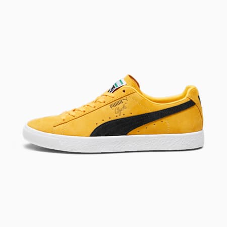 Clyde OG Sneakers, Yellow Sizzle-PUMA Black, small