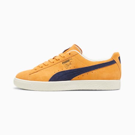 Clyde OG Sneakers, Clementine-PUMA Navy, small