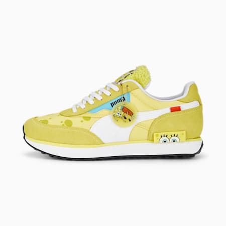 PUMA x SPONGEBOB Future Rider Sneakers, Lucent Yellow-PUMA White, small-DFA