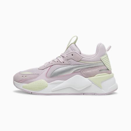 RS-X Metallic Sneakers Youth, Grape Mist-PUMA Silver, small