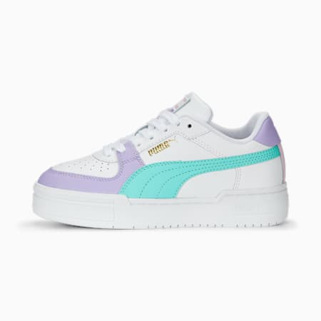 CA Pro Block sneakers voor jongeren, PUMA White-Vivid Violet-Mint, small
