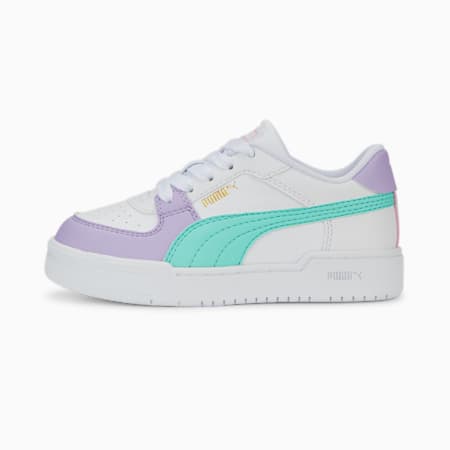 CA Pro Block Sneakers Kinder, PUMA White-Vivid Violet-Mint, small