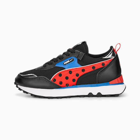 PUMA x MIRACULOUS Rider FV Sneakers Youth, PUMA Black-PUMA Red, small-DFA