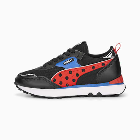 PUMA x MIRACULOUS Rider FV Sneakers Youth, PUMA Black-PUMA Red, small-SEA