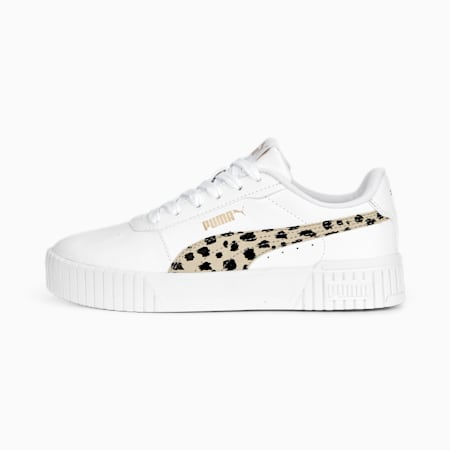 Carina 2.0 Animal Sneakers Girls 8 16 years PUMA White Granola PUMA Black PUMA Gold PUMA Kids PUMA