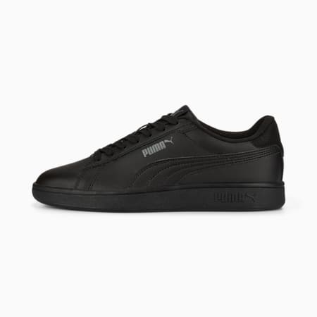 Smash 3.0 Leather Sneakers für Jugendliche, PUMA Black-Shadow Gray, small