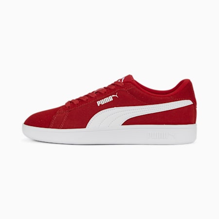 Smash 3.0 Suede Sneakers Youth, For All Time Red-PUMA White, small